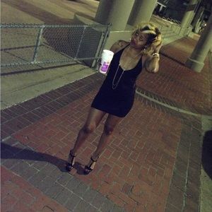 Super sexy sheer side mini dress